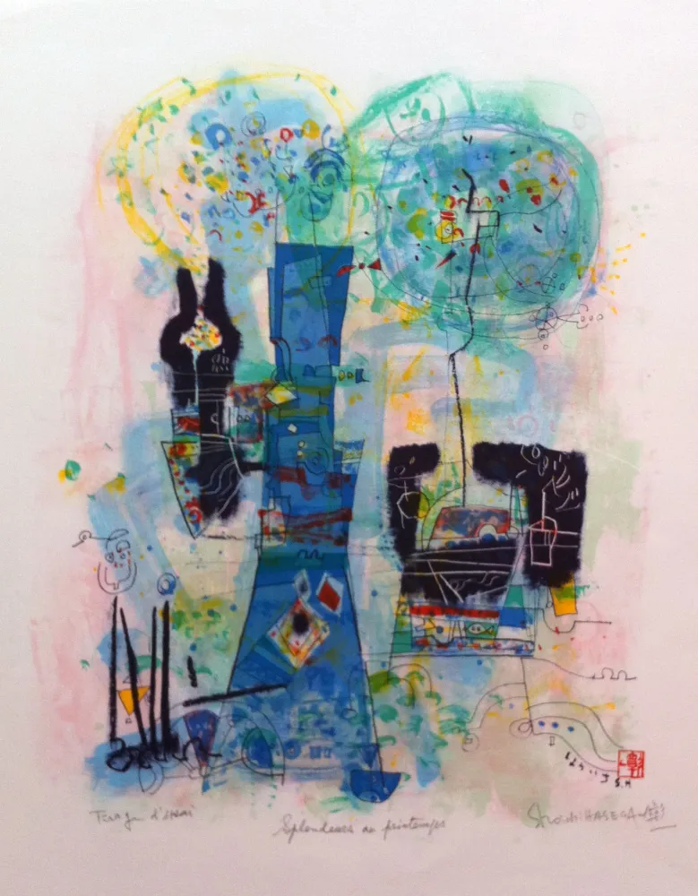 Литография Hasegawa - Splendeurs du printemps 