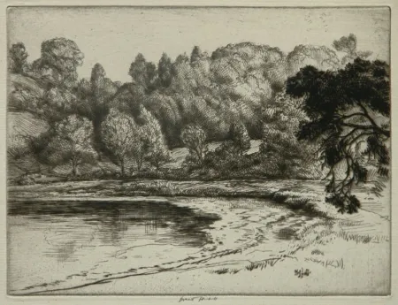 Офорт Haskell - Shore Pond (a.k.a. Campbell's Pond)