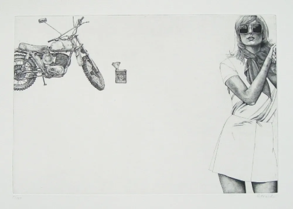 Офорт Häsler - Titre inconnu