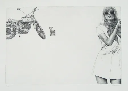 Офорт Häsler - Titre inconnu