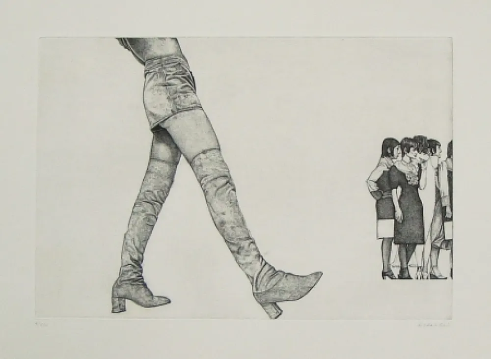 Офорт Häsler - Titre inconnu