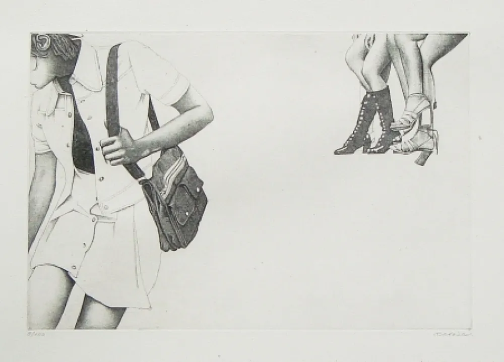 Офорт Häsler - Titre inconnu