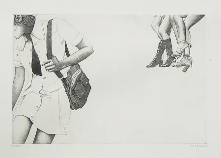 Офорт Häsler - Titre inconnu