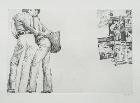 Офорт Häsler - Titre inconnu