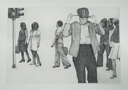 Офорт Häsler - Titre inconnu