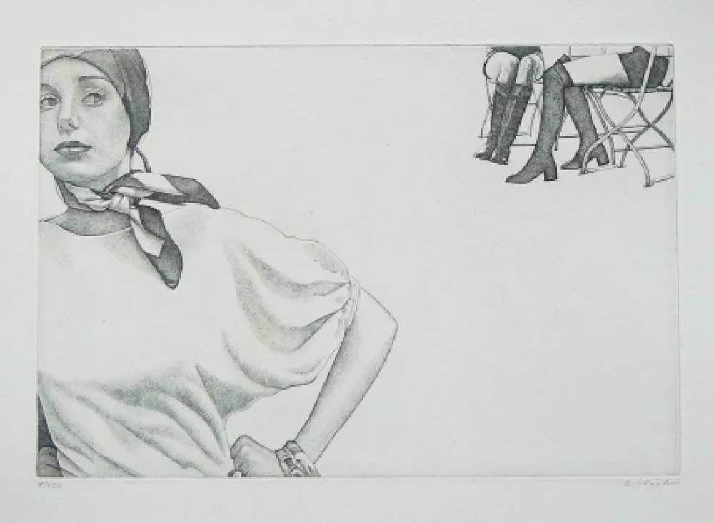 Офорт Häsler - Titre inconnu