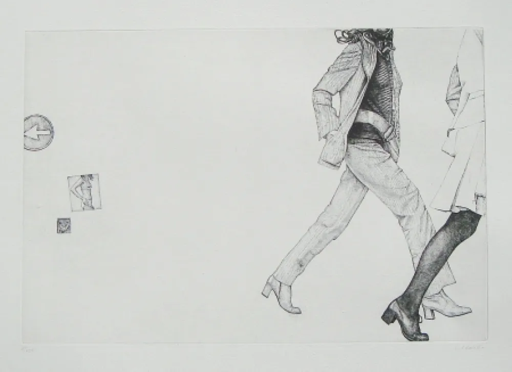 Офорт Häsler - Titre inconnu