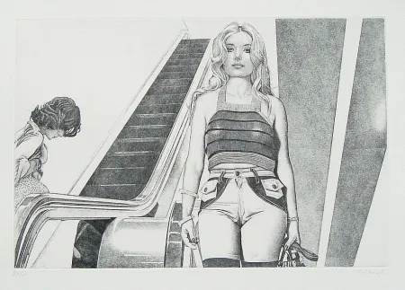 Офорт Häsler - Titre inconnu