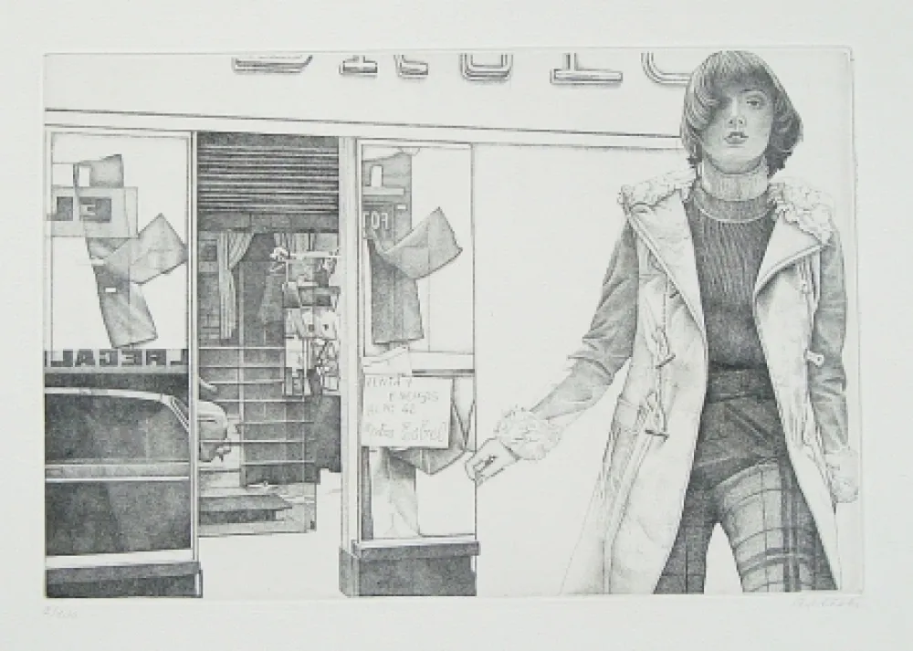 Офорт Häsler - Titre inconnu