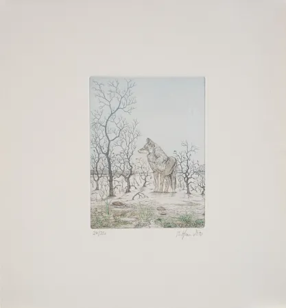 Офорт Hauck - Loup - Wolf