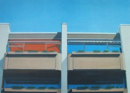 Литография Havekost - Vier Kabinen