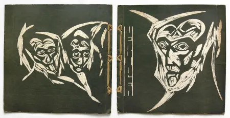 Гравюра На Дереве Havermans - Heads (for 'Wendingen') 