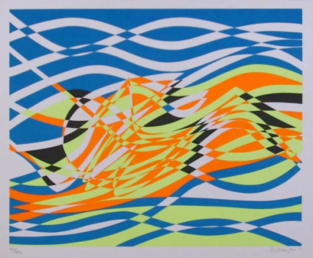 Сериграфия Hayter - #4 from the Aquarius Suite