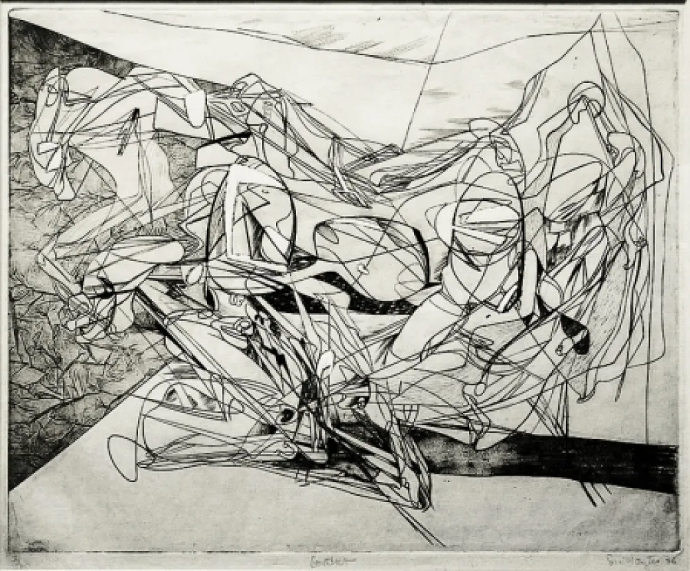 Гравюра Hayter - Combat