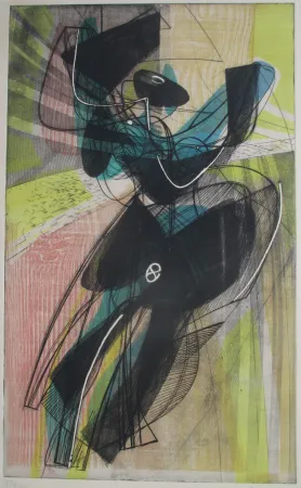 Офорт И Аквитанта Hayter - Danse du Soleil