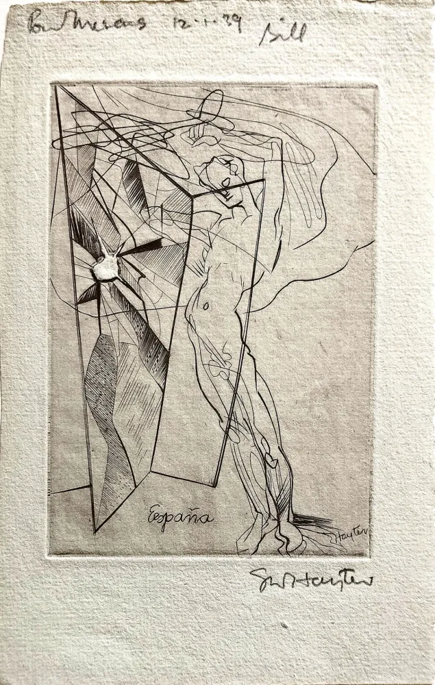 Офорт Hayter - Espana