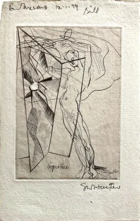Офорт Hayter - Espana