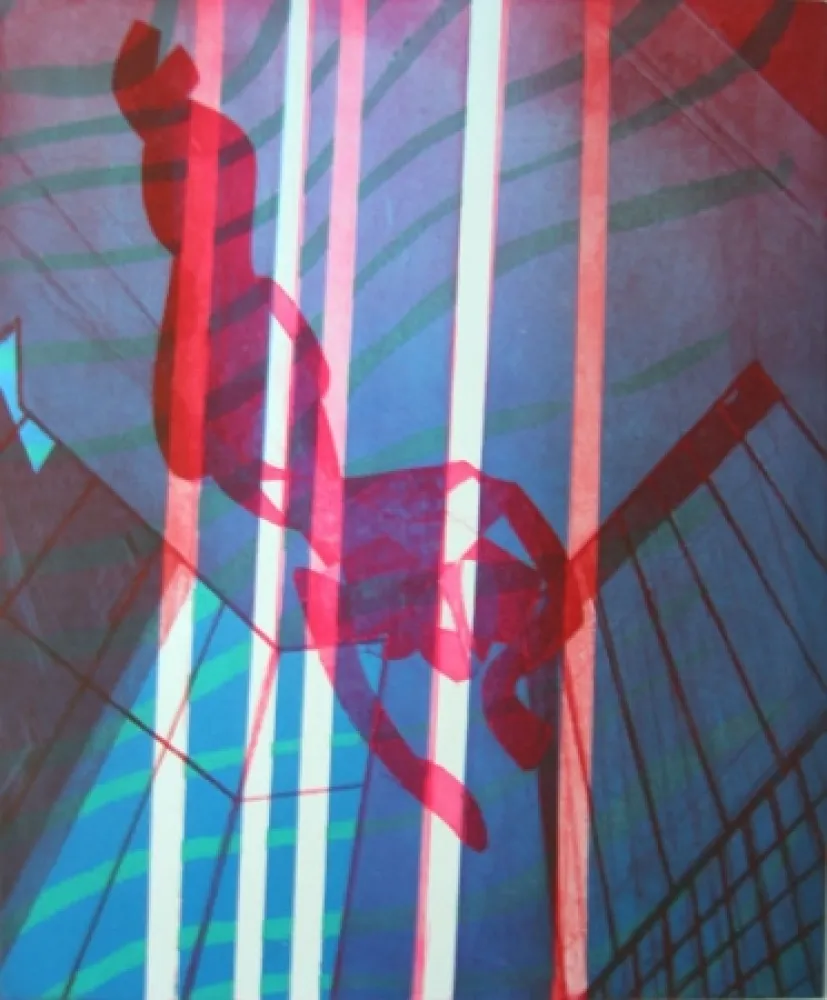 Гравюра Hayter - Indoor swimmer