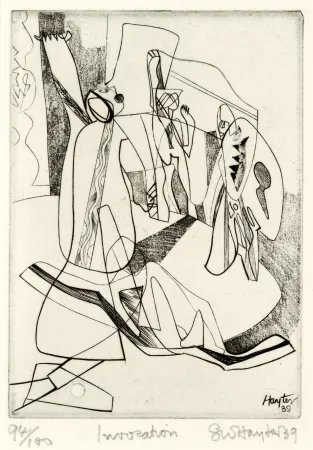 Офорт Hayter - Invocation