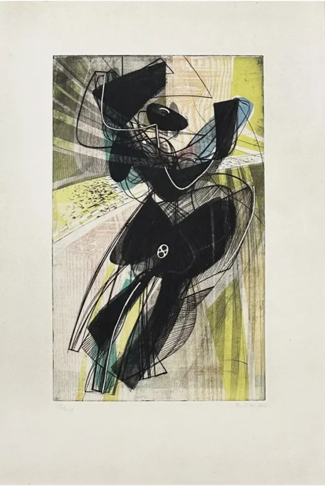 Гравюра Hayter - La danse du soleil