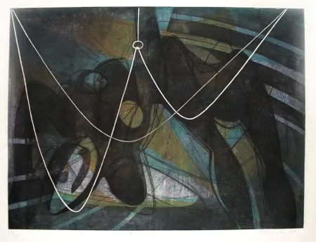 Гравюра Hayter - La noyée