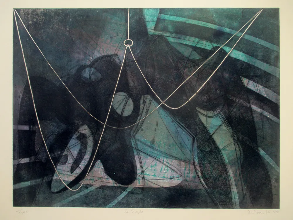 Офорт И Аквитанта Hayter - La noyée