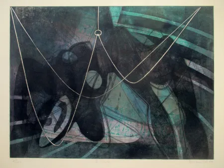 Офорт И Аквитанта Hayter - La noyée