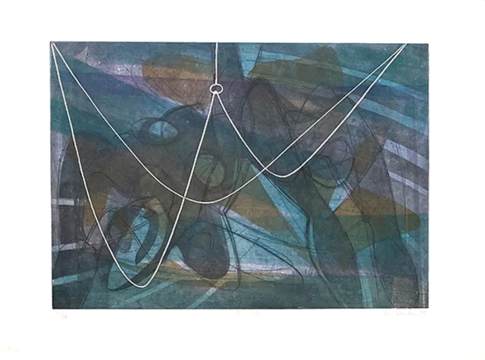 Гравюра Hayter - La noyée