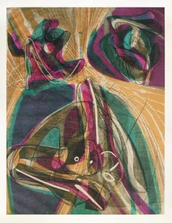 Гравюра Hayter - Night and day