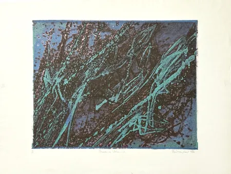 Гравюра Hayter - Poissons volants