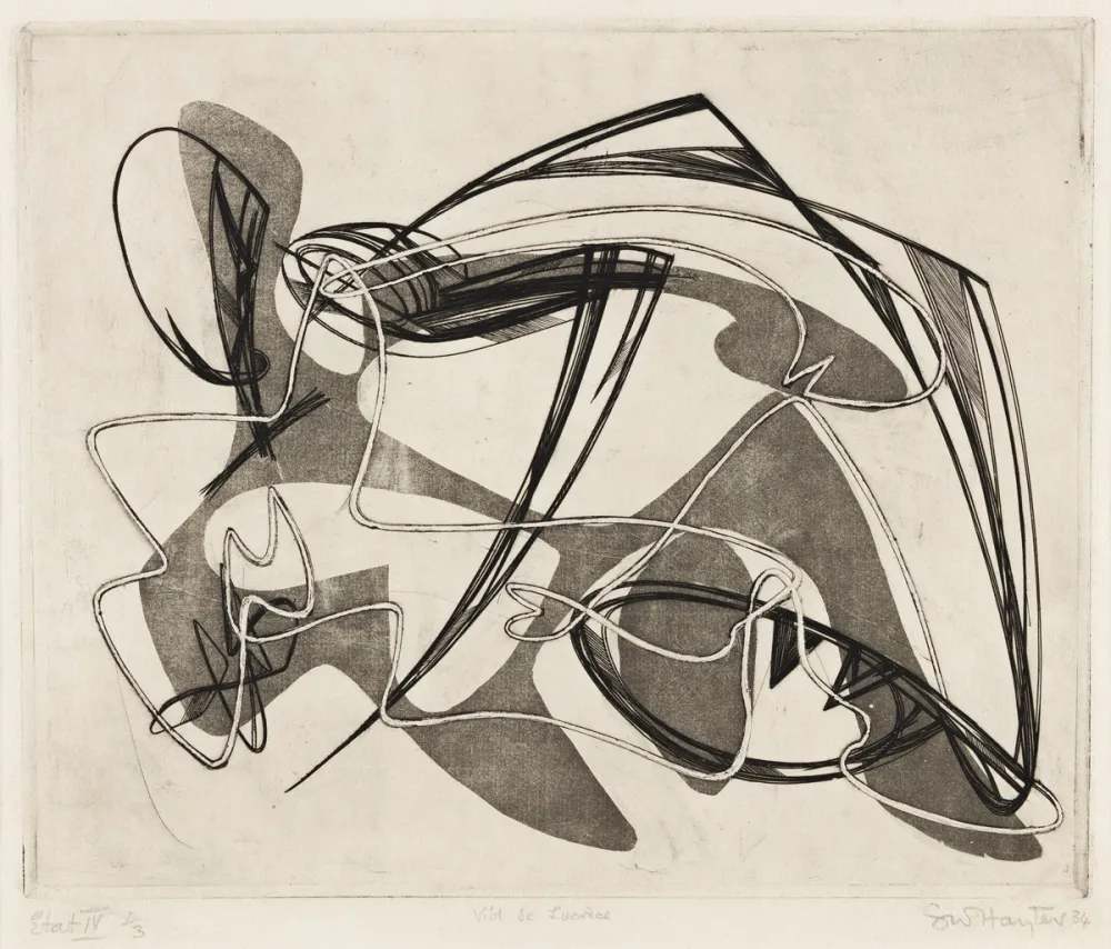 Офорт Hayter - Viol de Lucrece