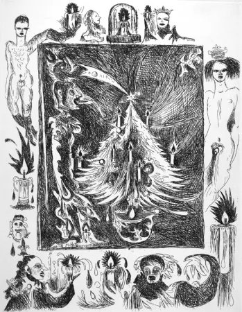 Офорт Haz - Albero di Natale