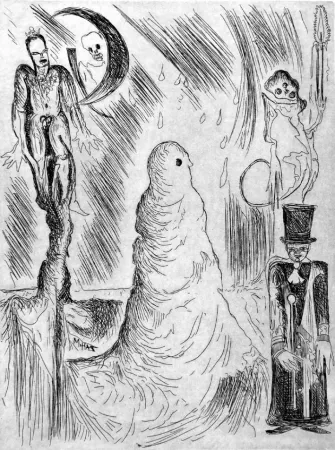 Офорт Haz - Il fantoccio di neve