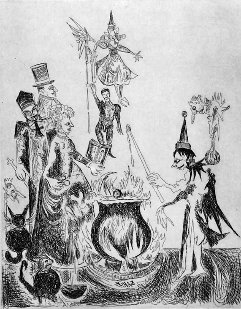 Офорт Haz - L'elfo e la rosa