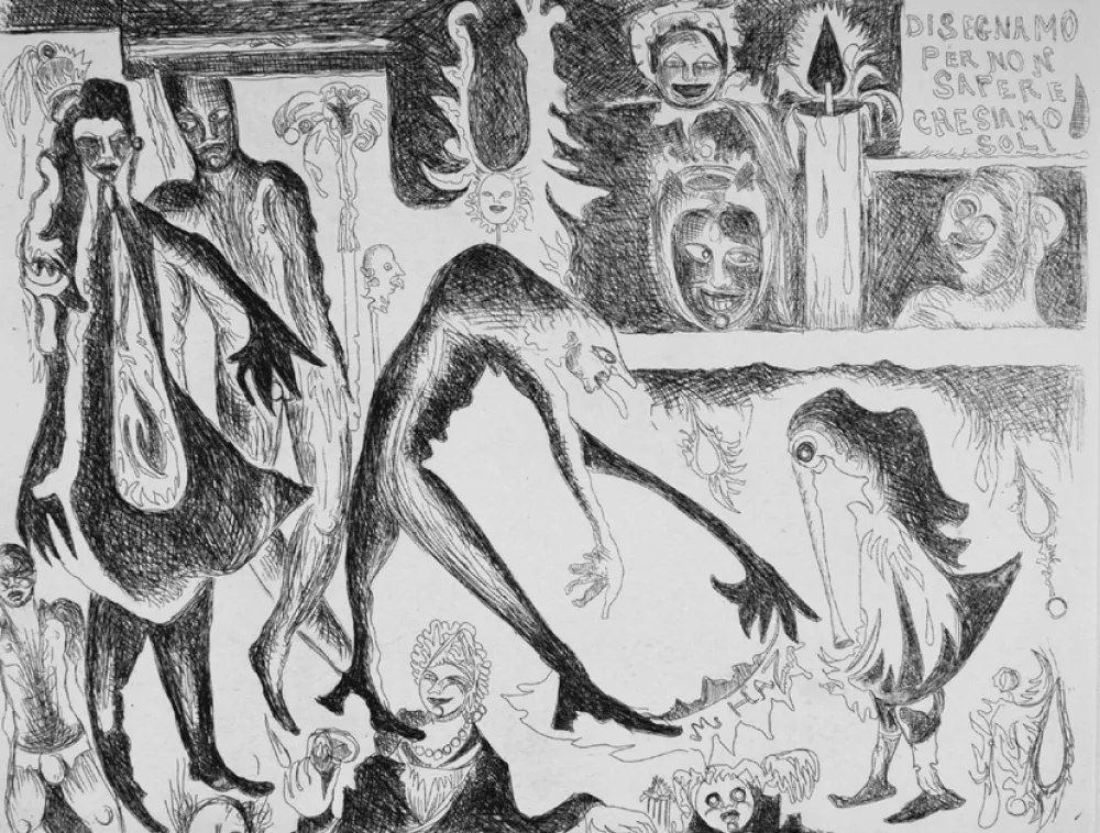 Офорт Haz - Per non essere soli