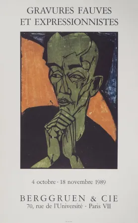 Иллюстрированная Книга Heckel - Expressionisme, Portrait d'Homme