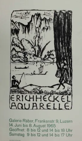 Литография Heckel - Untitled (Exhibition poster)