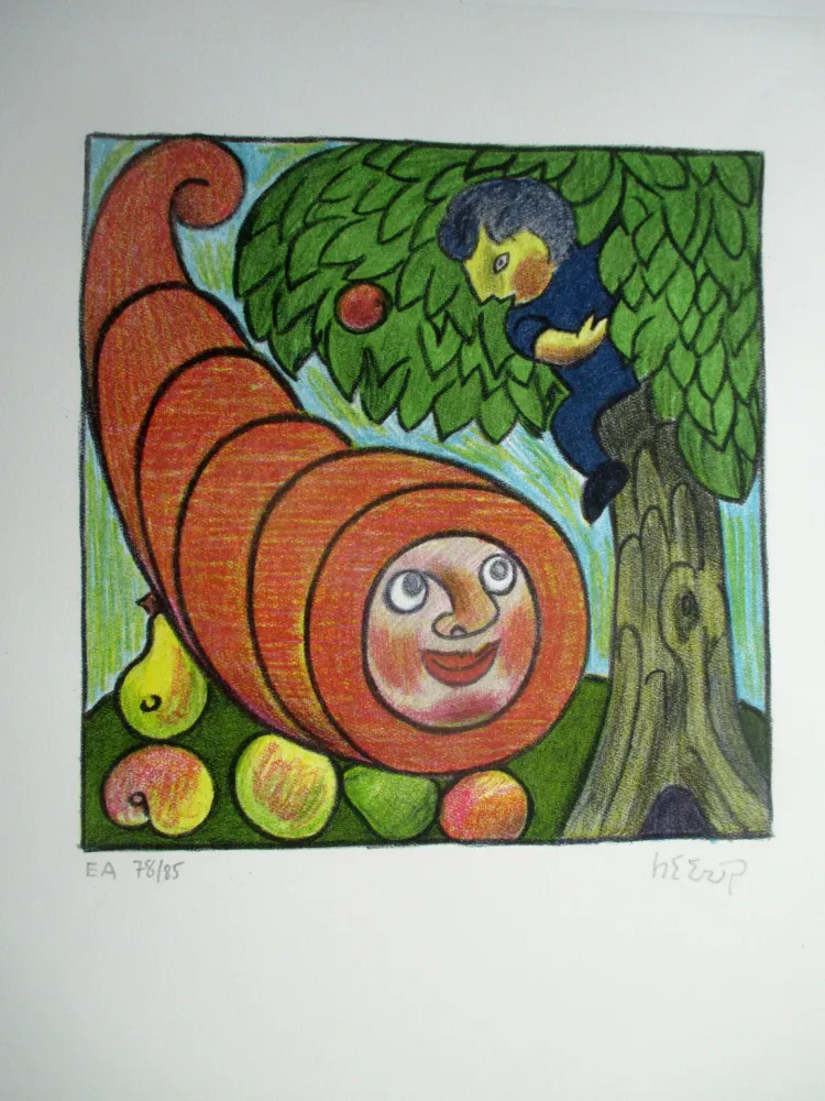 Литография Heerup - The Horn of Plenty