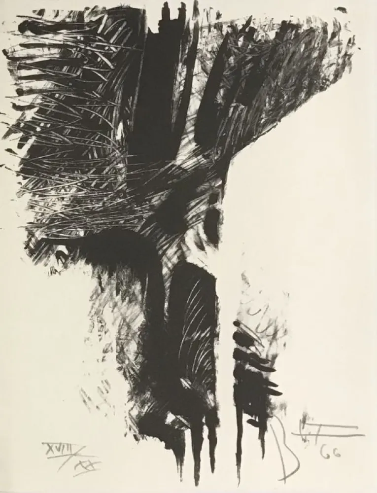 Литография Heiliger - Hommage à Hans Arp 