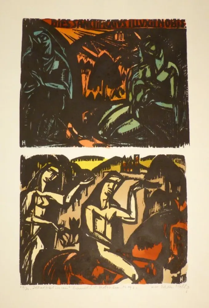 Гравюра На Дереве Helbig - „DIES SANCTIFICATVS ILLUXIT NOBIS