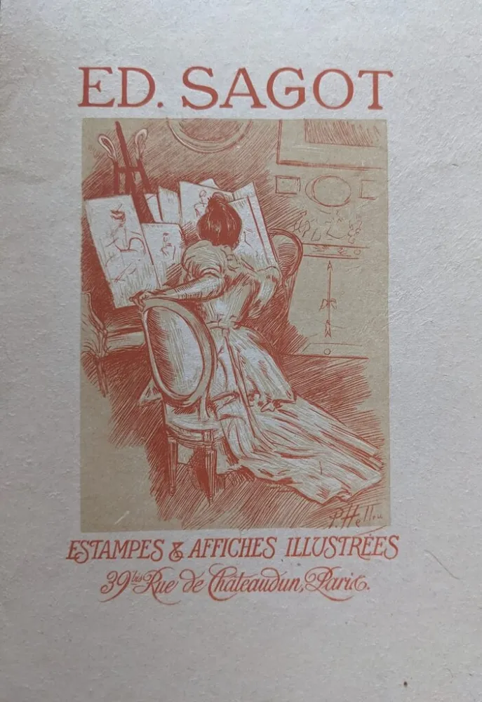 Офорт Helleu - Edmond Sagot. Estampes & Affiches Illustrées