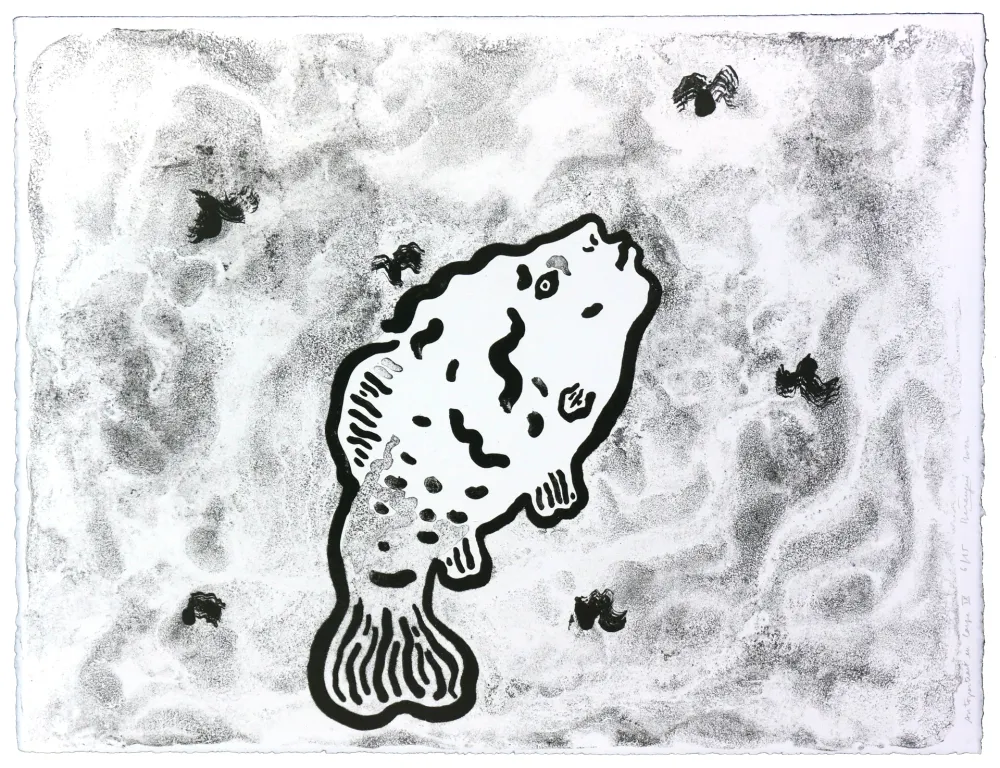 Литография Henin - Auportrait en carpe IX