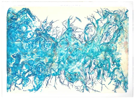 Литография Henriquez - La plage qui n'a plus de bord 