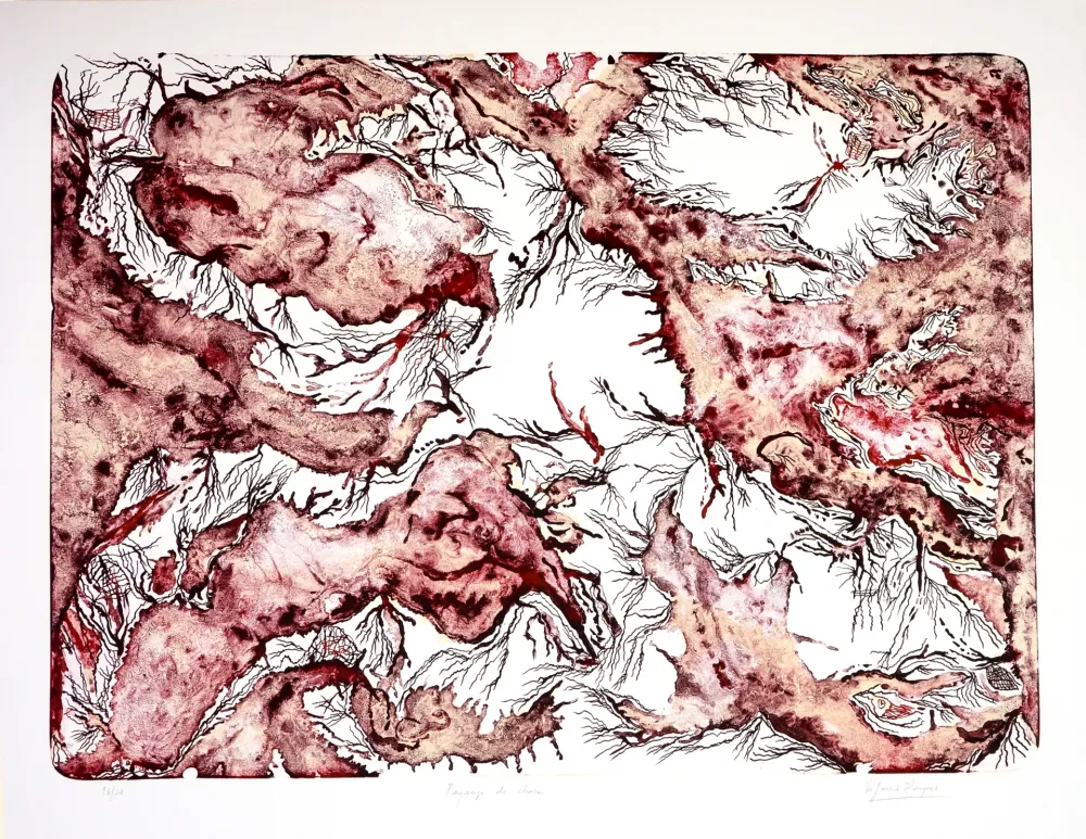 Литография Henriquez - Paysage