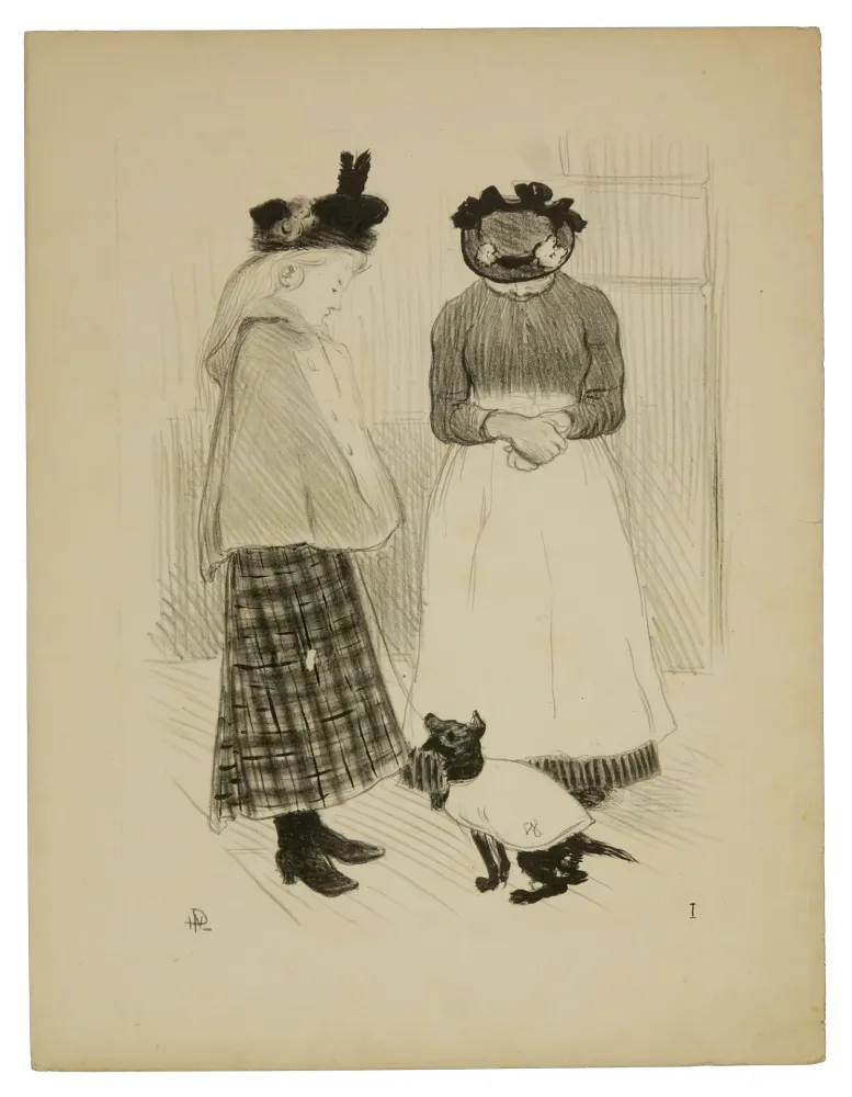 Литография Hermann-Paul - 1. Distractions permises