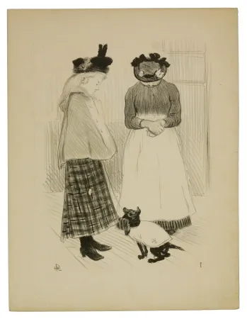 Литография Hermann-Paul - 1. Distractions permises