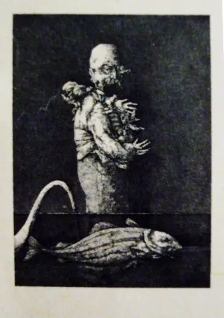 Офорт И Аквитанта Hernandez - El sueno interrumpido