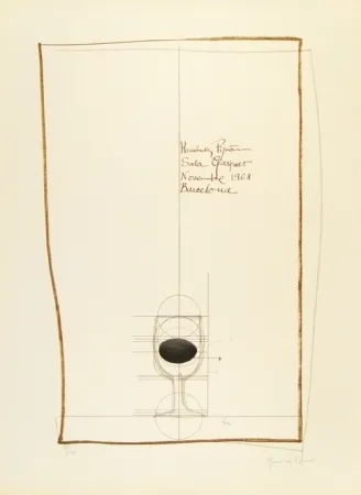 Литография Hernandez Pijuan - Cartel exposición Sala Gaspar