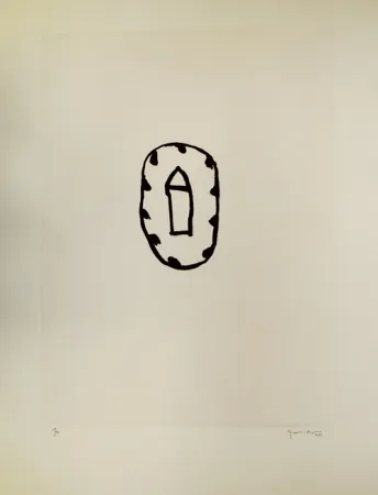 Акватинта Hernandez Pijuan - Casa amb jardí 3