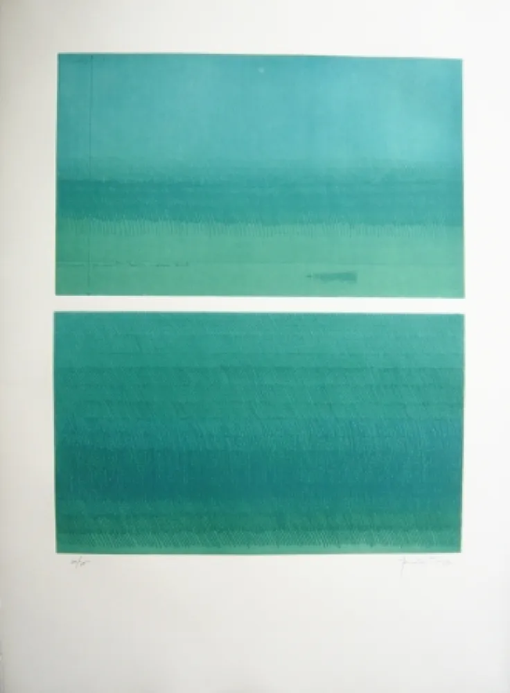 Гравюра Hernandez Pijuan - Doble paisatge